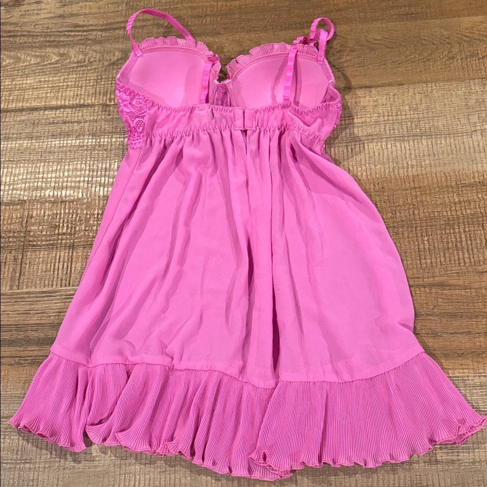 Not available Elegant Pink Lace Chemise - Picture 5 of 8